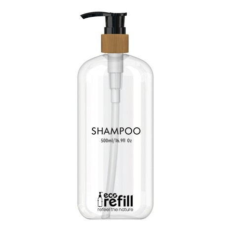 Botella para Shampoo 500ml. - ECO REFILL BAMBÚ