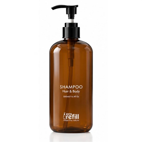 Botella Ambar para Shampoo 500ml. - ECO REFILL